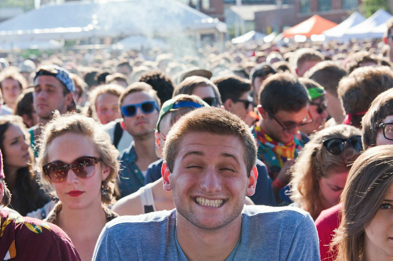 Sun smiled on everyone on Saturday, especially this guy.